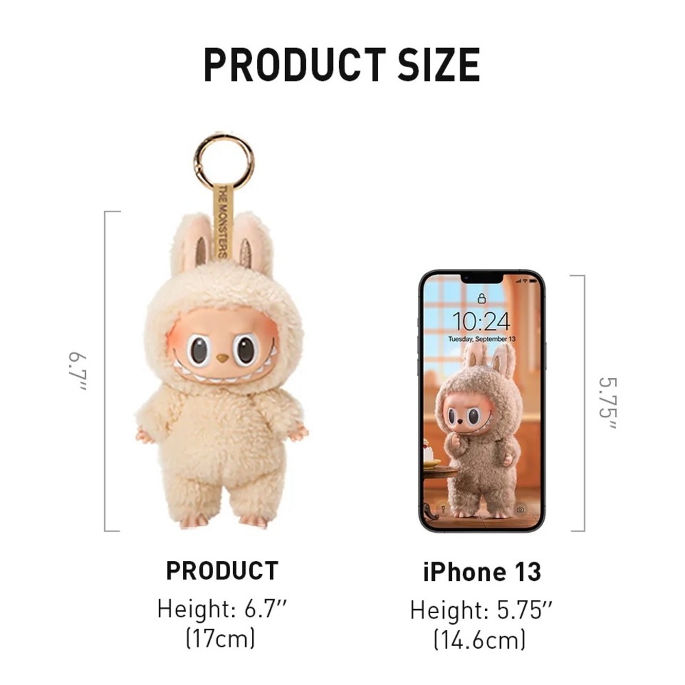 POP MART LABUBU The Monsters Exciting Macaron Plush Doll Dodgers Otani 17 w/box - Picture 5 of 5